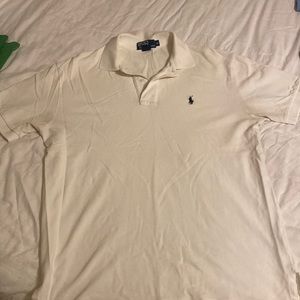 Polo Ralph Lauren white mens medium polo